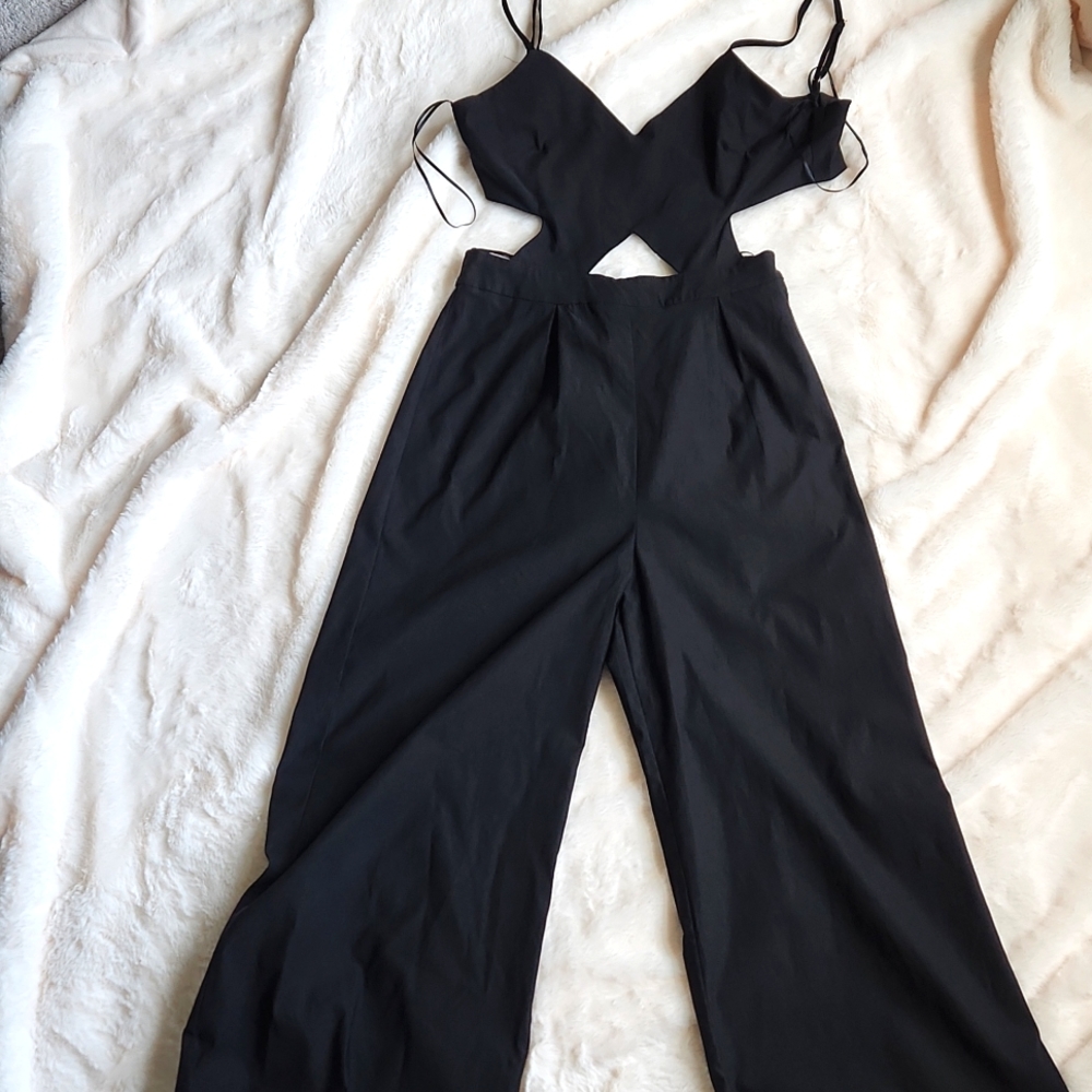 Black Capri jumpsuit